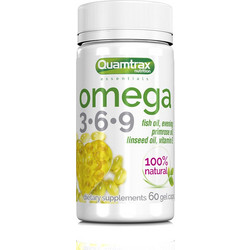 Quamtrax Omega 3-6-9 Έλαιο Νυχτολούλουδου Ιχθυέλαιο & Έλαιο Λιναρόσπορου 500mg 60 Μαλακές Κάψουλες