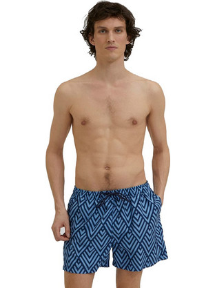 Selected Swim Ανδρικό Μαγιό Σορτς με Σχέδια Μπλε 16067678