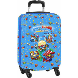 Safta Superthings Παιδική Βαλίτσα Καμπίνας 55x35x20cm με 4 Ρόδες Μπλε