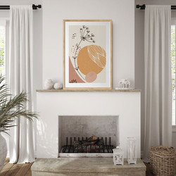 ΑΦΙΣΑ WALL-DESIGN DESERT FLOWER 49509 (PVC/PLEXIGLASS ΦΥΣΙΚΟ ΞΥΛΟ ΜΕ ΠΛΑΙΣΙΟ) 30x40cm