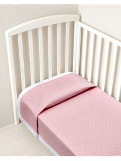 Prenatal Κουβέρτα Κούνιας Βαμβακερή 100x120 Ροζ