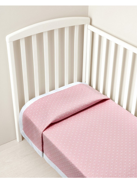 Prenatal Κουβέρτα Κούνιας Βαμβακερή 100x120 Ροζ