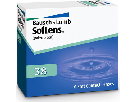 Bausch & Lomb Soflens 38 Μηνιαίοι Φακοί Επαφής Υδρογέλης 6τμχ