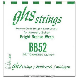GHS BB52 Χορδή Ακουστικής Κιθάρας 80/20 Bronze 52"