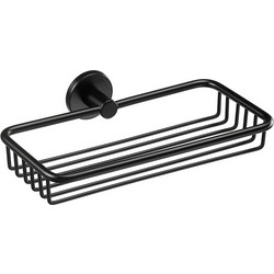 Σπογγοθήκη Μονής Στήριξης Τοίχου Black Matte Verdi Omicron 3020705