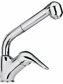 Macart Euro 43120 Μπαταρία Νεροχύτου Χρώμιο Με Ντους