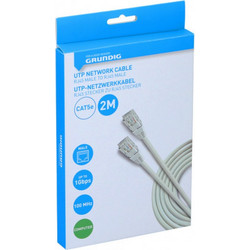 GRUNDIG U/UTP Cat.5e Καλώδιο Δικτύου Ethernet 2m Grey