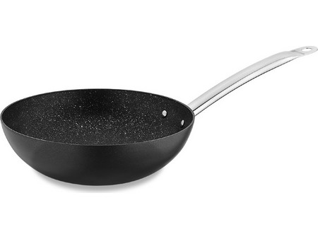 Korkmaz Proline Nero Wok Επίστρωση Πέτρας 28cm/3.7lt