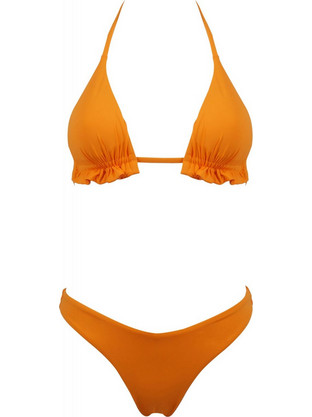Gsecret Bikini Set Τριγωνάκι με Ενίσχυση Brazil Πορτοκαλί L2206-19891