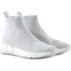 DKNY Na Γυναικεία Sneakers Μποτάκια με Κάλτσα Γκρι K2275532-SIL