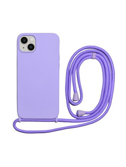 Vivid Silicone Cover Lace Apple iPhone 14 Lilac