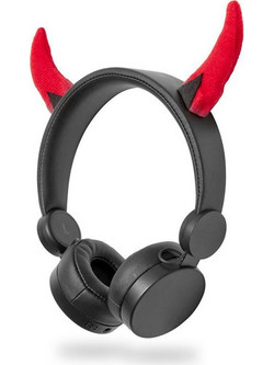 Nedis HPWD4000 Danny Devil Ενσύρματα Παιδικά Ακουστικά On Ear Μαύρα
