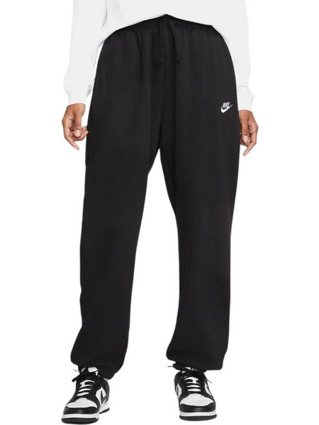 Nike NSW Club Γυναικείο Παντελόνι Φόρμας Fleece με Λάστιχο Μαύρο DQ5800-010