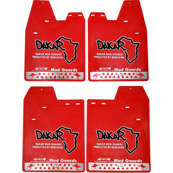 DAKAR Λασπωτήρες SUV 48x36 cm 4 τεμ - DAKAR ΚΟΚΚΙΝΟ