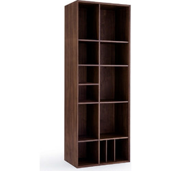 Βιβλιοθήκη από ξύλο καρυδιάς Μ40xΠ70xΥ190cm