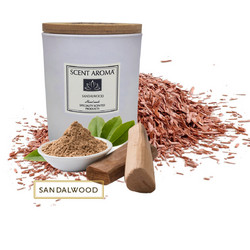 Αρωματικό Κερί Χώρου Σόγιας Sandalwood - (Σανδαλόξυλο)175gr / 39 Ώρες Καύσης