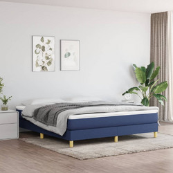 vidaXL Κρεβάτι Boxspring Υφασμάτινο με Στρώμα 3144189