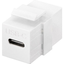 GOOBAY keystone module USB-C 3.2 Gen 2 61262 θηλυκό σε θηλυκό λευκό
