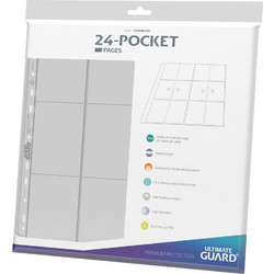 Ultimate Guard 24-Pocket QuadRow Pages Side-Loading Clear (10)