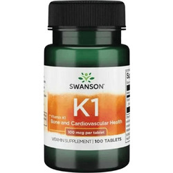 Swanson Vitamin K-1 100mcg 100 Ταμπλέτες