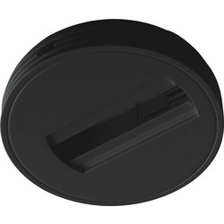 Βάση Στρόγγυλη 3C Intec LED-Track-Base Nero 8031440361675 Μαύρη