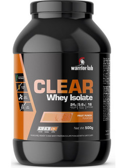 Warriorlab Clear Whey Isolate Fruit Punch Πρωτεΐνη Ορού Γάλακτος Γράμμωσης Χωρίς Γλουτένη 500gr