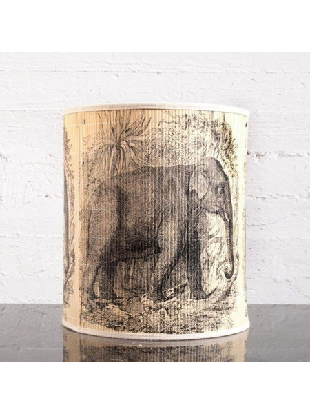 Επιτραπέζιο Φωτιστικό Bamboo Travelling Elephant 35x35x40,5 εκ. 7520-3 Supergreens-7520-3-Μαύρο 7520-3