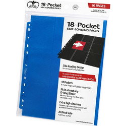 Ultimate Guard 18-Pocket Pages Side-Loading Blue (10)