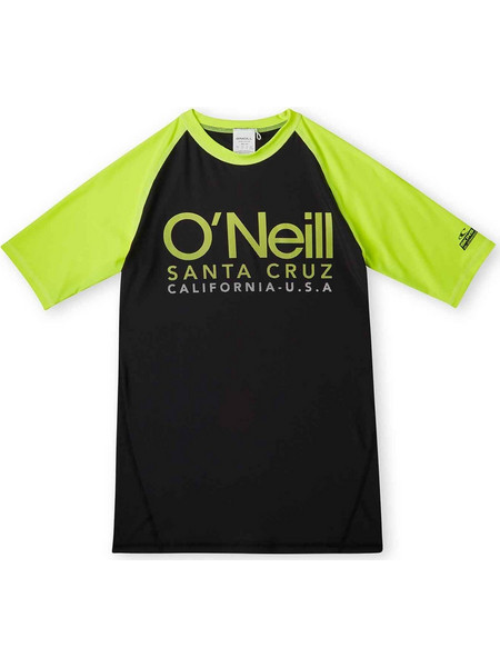 O'Neill Cali Αντηλιακό UV Παιδικό Μαγιό Μπλούζα για Αγόρι Μαύρο Lime N4800057-29014