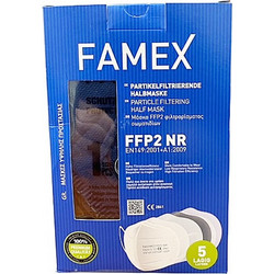 Famex FFP2 NR Particle Filtering Half Mask Μπλε 1τμχ
