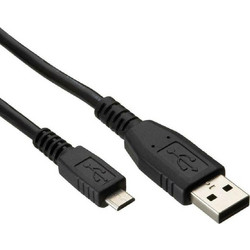 DeLock USB 2.0 Cable micro USB-B male - micro USB-B female Μαύρο 1m (85246)