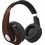 V-Tac 7732 Ενσύρματα & Ασύρματα Bluetooth Ακουστικά Over Ear Μαύρα Καφέ