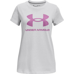 Under Armour Live Sportstyle Graphic SS Γυναικείο Αθλητικό T-Shirt Λευκό 1361182-016