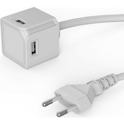 Allocacoc(R) PowerCube USBcube Extended USB A Πολύπριζο 4 θέσεων USB-A - Λευκό