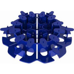 Fiber optic management spool 6-field self-adhesive