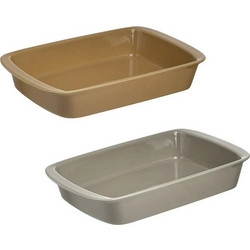 Inart Πυρίμαχο Κεραμικό Ταψί Ορθογώνιο 34x21x16cm 6-60-560-0152