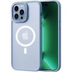 COMMA MAGSAFE JOY ELEGANT METAL FRAME ANTI-SHOCK CASE IPHONE 14 PRO - BLUE