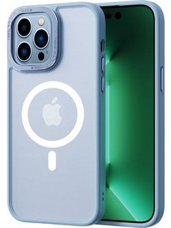 COMMA MAGSAFE JOY ELEGANT METAL FRAME ANTI-SHOCK CASE IPHONE 14 PRO - BLUE