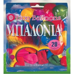 LionBalloons - Μπαλόνια Σε Σακούλα Πολύχρωμα 20τμχ 160020