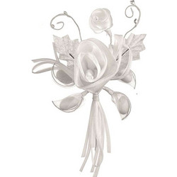 Μπομπονιέρα Γάμου Λουλούδι Με Κουφέτα Μ5900 Λευκό
