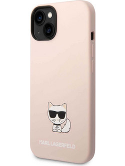 Θήκη Karl Lagerfeld Liquid Silicone Choupette για Apple iPhone 14 Plus - Pink (KLHCP14MSLCTPI)