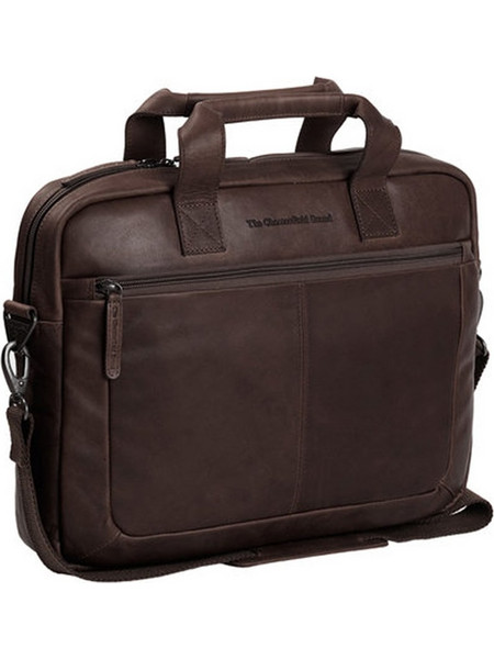 Δερμάτινη Επαγγελματική Τσάντα Chesterfield Calvi C40.103301, Καφέ