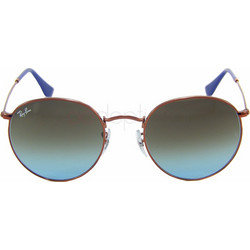 Ray-Ban RB3447 9003/96 Ανδρικά Γυαλιά Ηλίου Στρογγυλά Μεταλλικά Κόκκινα με Μαύρο Degradee Φακό