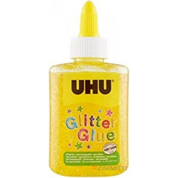 UHU GLITTER GLUE ΜΠΟΥΚΑΛΙ 90gr ΚΙΤΡΙΝΟ