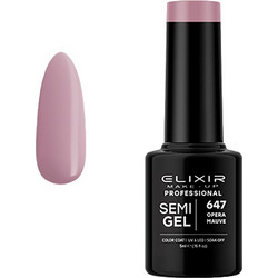Elixir Semigel 647 Opera Mauve Ημιμόνιμο Βερνίκι Νυχιών 5ml