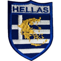 Σήμα ραφτό υφασμάτινο HELLAS