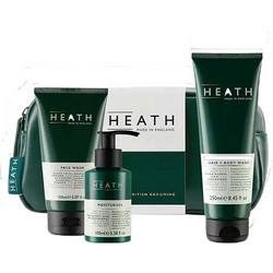 Heath The Ultimate Grooming Experience Relax Hair & Body Wash 250ml + Face Wash 150ml + Moisturiser 100ml