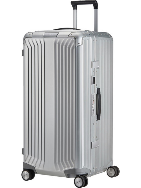 Samsonite LiteBox Alu Βαλίτσα Μεγάλη 80x41x37cm με 4 Ρόδες Ασημί