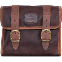 Πλαϊνό Βαλιτσάκι Μοτοσυκλέτας Longride, 'Mini' waxed cotton saddlebag. Marron Brown