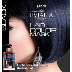 Yanni Extensions Evialia Hair Black Χρωμομάσκα Μαλλιών 300ml